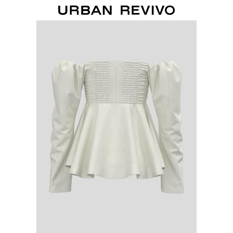 Women's French Style Off-Shoulder Smocked Blouse