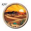 Boho Theme Wall Decorations Forest Sunset Scenery 2D Wood Hanging, Wooden Art Sign, Decorative Crafts for Walls Nature Tree Decor Bedroom Living Room