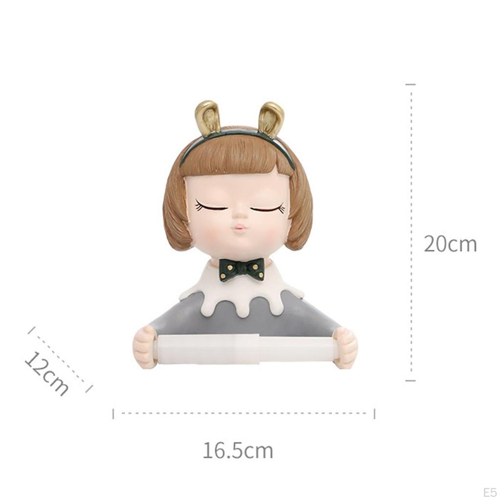 Органайзер для ванной комнаты, держатель рулона салфеток, скульптура из смолы, настенный диспенсер