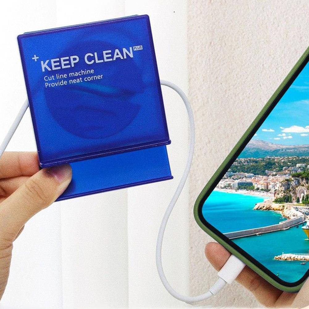 Портативный прозрачный органайзер для кабелей, устройство для намотки USB-кабеля, выдвижной держатель для телефона, зарядное устройство, протектор для хранения проводов
