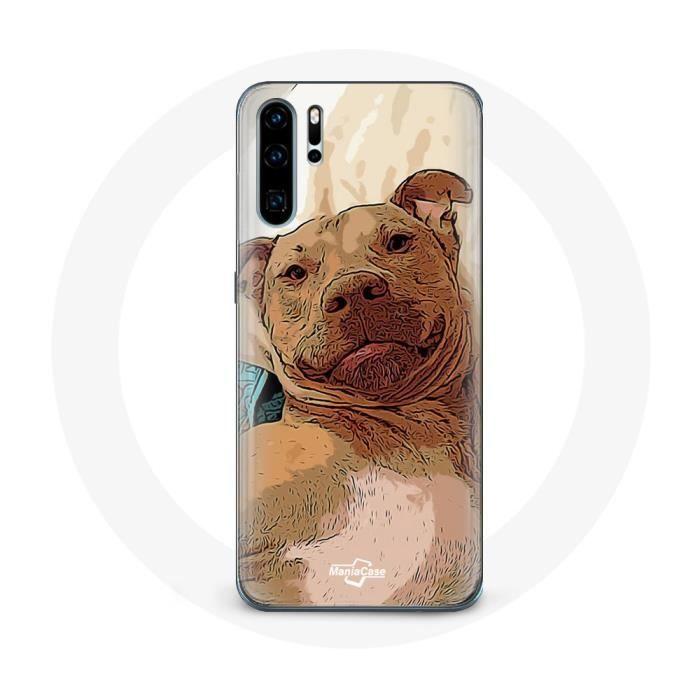 Coque - Huawei - P30 Pro - Marron - American Pit Bull Terrier - Rigide
