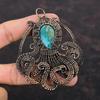 Chrysocolla Copper Pendant Copper Wire Wrapped Jewelry Handmade Dainty Pendant Engagement Gift Gemstone Octopus Jewelry Wire Wrapped Pendant