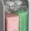 Soap Dispenser 400ml*2 Dual Compartment Large Capacity Inner Liner Easy Refill Visual Design Soap