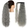 Synthetic Corn Wavy Long Ponytail Hairpiece Wrap On Clip Hair Extensions Ombre Brown Pony Tail Blonde Fack Hair