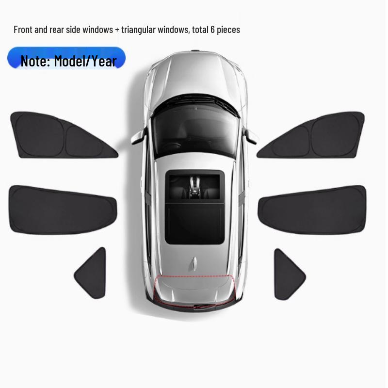 Полная шторка на лобовое стекло BYD Fangchengbao Bao7: Приватность, Охлаждение, Теплоизоляция и Полное затемнение для Парковки и Кемпинга