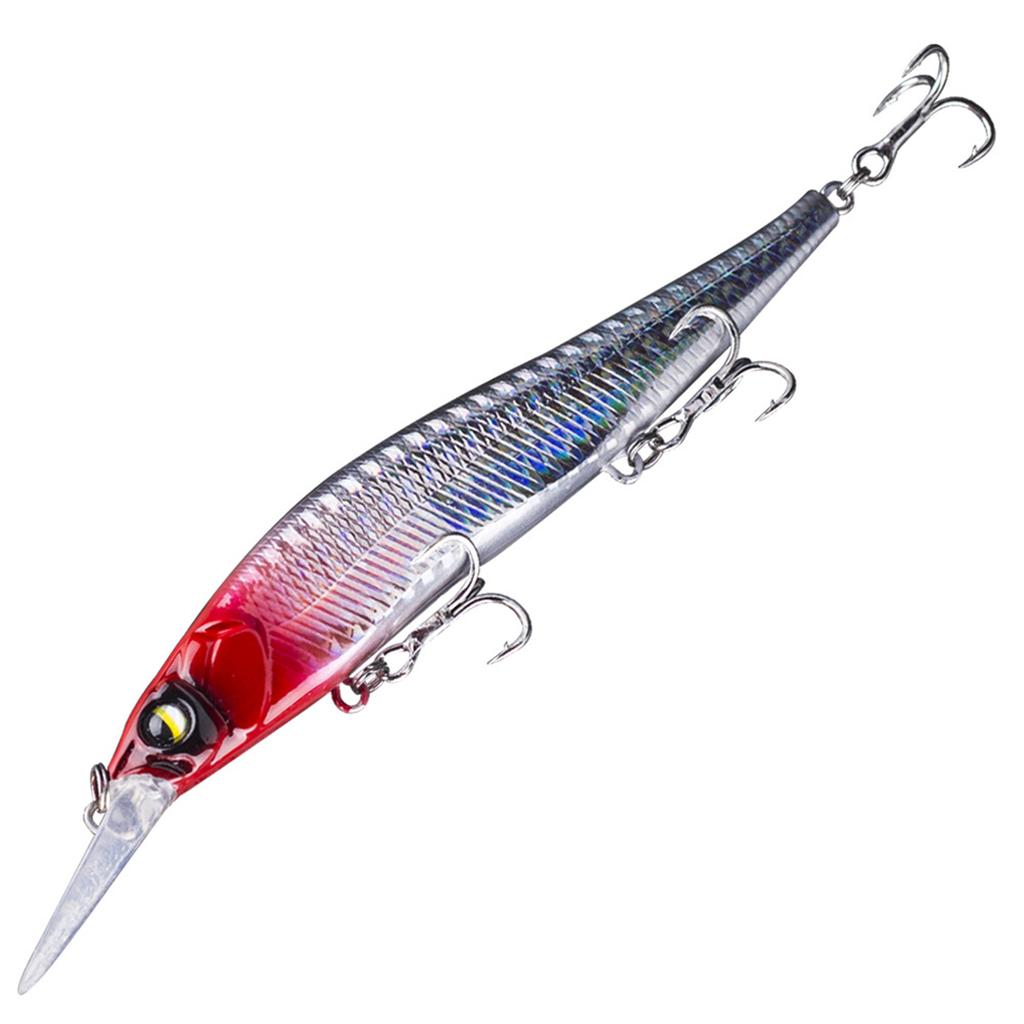 Jerkbaits for Bass with Treble Hook Medium Diving Minnow Fishing Lure Hard Artificial Bait Swing