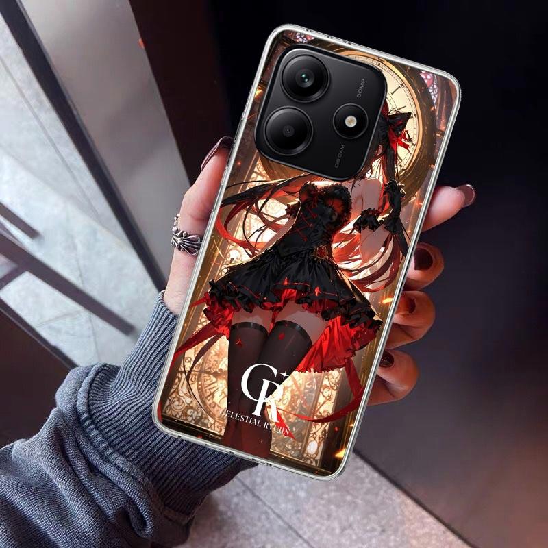 Чехол для телефона Date A Live Токисаки Куруми для Xiaomi Redmi Note 10 11 12 13 14 15 Pro Plus 11S 12S 14S 11T 11E 10S Мягкий ТПУ Задняя крышка