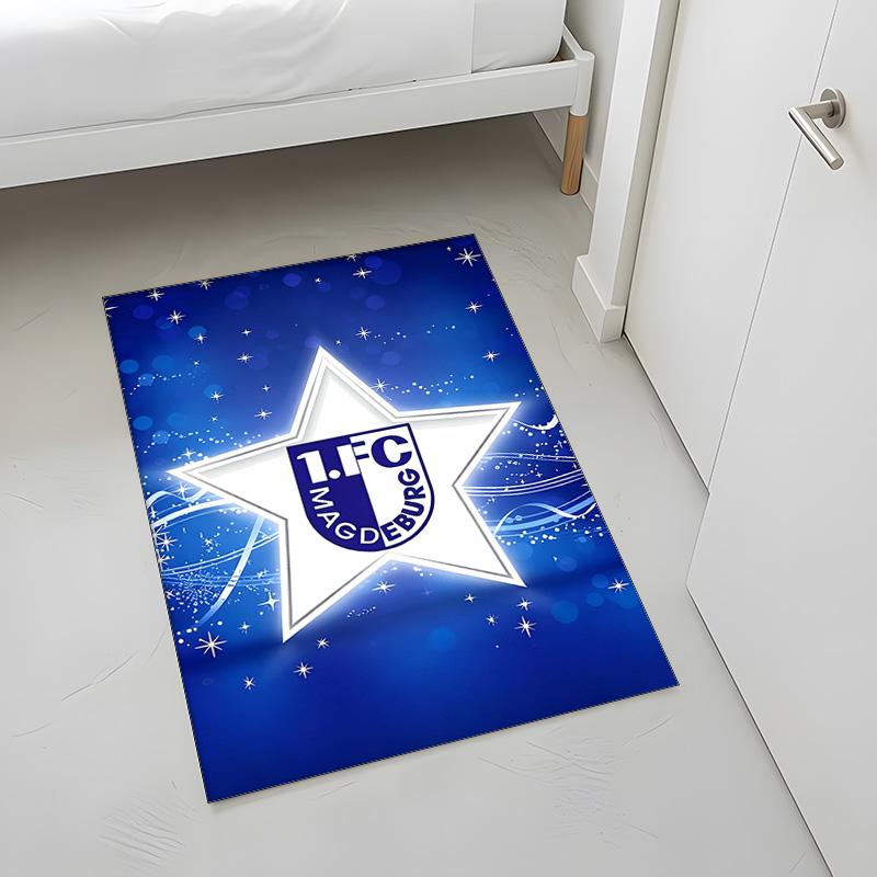 1. FC Magdeburg (1) Rug Suitable For Living Rooms Bedrooms Computer Rooms Dining Areas And Placement Under Tables And Chairs Also An Ideal Choice For