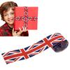 Лента Union Jack 38 мм с принтом флага Великобритании, репсовая лента для изготовления бантов для волос, лента для юбилея, браслет с флагом