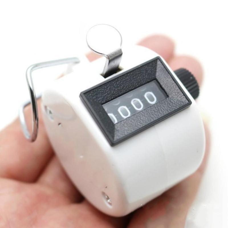 1x металлический ручной счетчик счетчиков 4-значный счетчик номеров Palm Golf Clicker Club