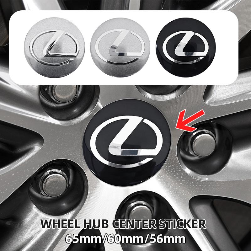 4pcs 56mm 60mm 65mm Car Wheel Center Hub Cap Rim Cover Stickers For Lexus LS LC RZ ES300 GS350 CT200h GX460 LX570 RX500h NX300