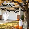 3D Black Bat Halloween Bat Hanging Ornament PVC Flying Bat Wind Chime  Indoor and Outdoor