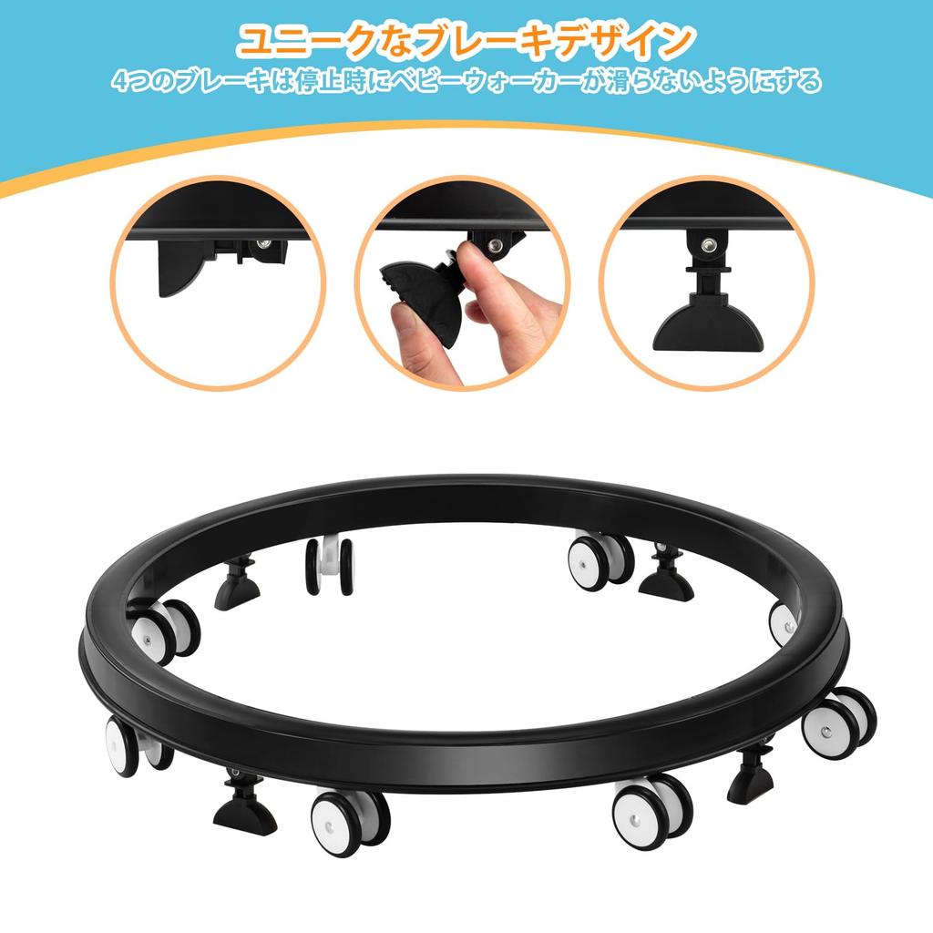 Uuoeebb Baby Складной Детский Рост Переворачивающийся Включает Питание Ребенок Детские Товары Ходунки, Ходунки, Регулируемые, Профилактика, Фиксированный, Тарелка, Тележка,