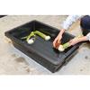 TRUSCO Tiger Boat 60L Black (Square, Made with Recycled Materials) PSB60-BK