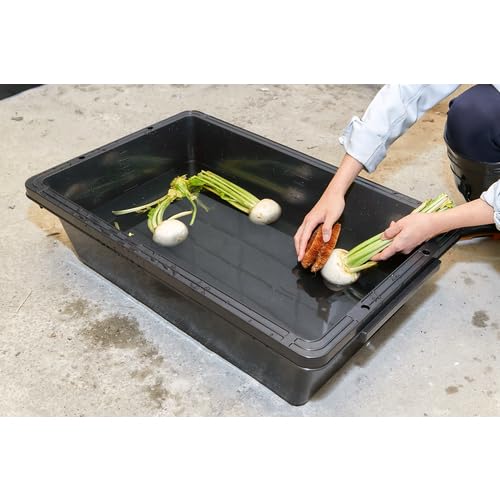 TRUSCO Tiger Boat 60L Black (Square, Made with Recycled Materials) PSB60-BK