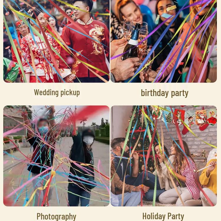 Шелковое конфетти, лента на запястье для бросания - Не оставляющие следов цветные ленты для свадеб