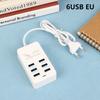 Eu US Plug Multiport Us Charger 35W Pd Type C Fast Charger Wall Charger Us Hub Adapter 6 Ports Mobile Phone Us Quick Charger