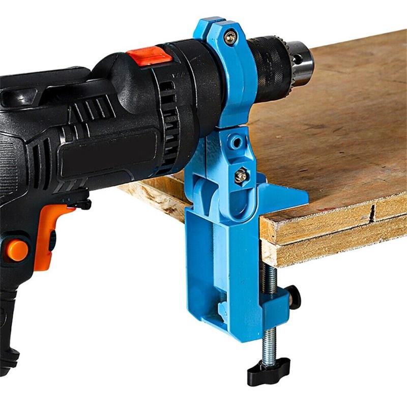 Кронштейн для крепления электрической дрели, держатель настольной дрели для ручной дрели с 2 шайбами ​​и 1 регулируемым ключом