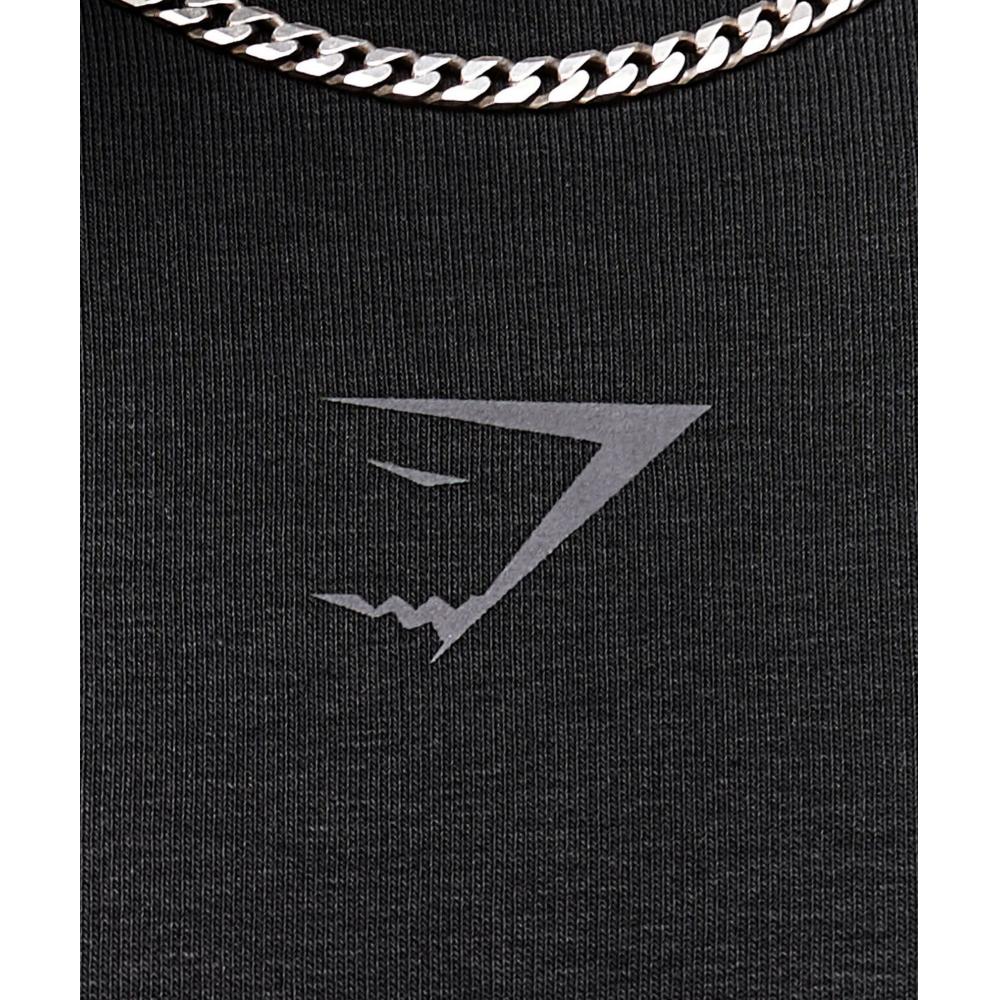 Gymshark Power короткий рукав круглый черный A2c9i Bb2j