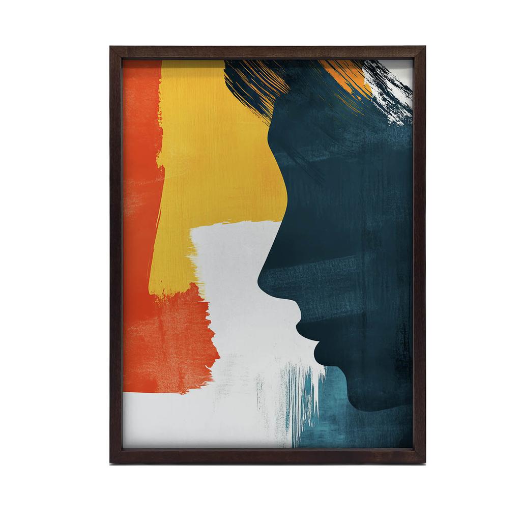 Peace Profile Peace Profile, 40X50 Cm, Black Aluminum Frame, 230 Gsm Matte Paper