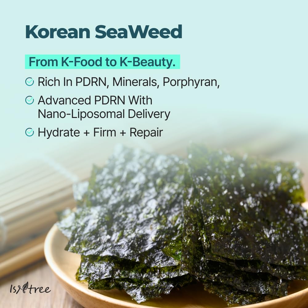 ISNTREE Seaweed PDRN Bouncy Ampoule 50ml, GIM Next-Generation Botanical PDRN Serum, Moisturizing and Hydrating