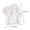 3D Easter Bunny Plastic Chocolate Mold Polycarbonate Rabbit Candy Mold Easy DIY Gift For Easter
