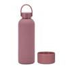 Double-Layer Stainless Steel Thermos Cup, Silicone Base, Portable Handle, Outdoor Water Cup, Simple Small Mouth Cup