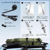 RISU Trunk Cargo Roof Carrier with Belt, Black, for Camping and Outdoor Use, GHON205