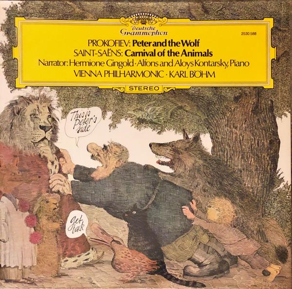 LP Record PROKOFIEV SAINT SAENS VIENNA PHIL  Peter And The Wolf  Carnival Of Th 2530588 DEUTSCHE GRAMM 1975 Germany Classical Used