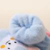 Winter Warm Kids Flip Cover Five Finger Goves Cartoon Bunny Children Knit Mitten Primary School Students Writing Gloves 4-12Year