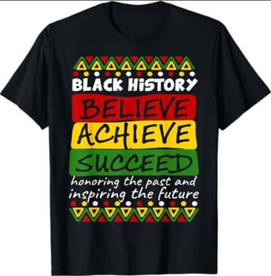 Black History Month Honoring Past Inspiring Future African T-Shirt Unisex T-Shirt