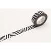 Masking Tape MT Kapitza Chevrons Black and White - Seesaw