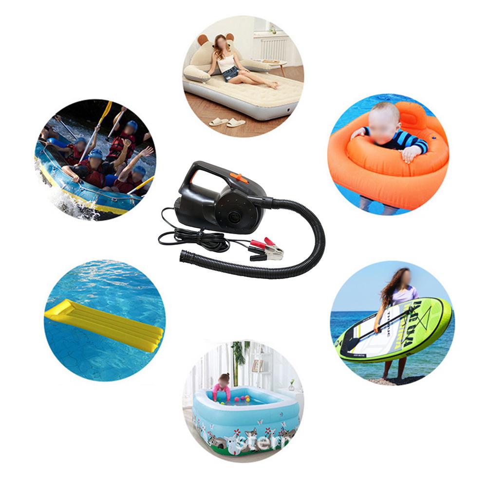 12V 100W Car Pump Electric Inflatable Air Pump For Kayak Boat Swimming Pool Air