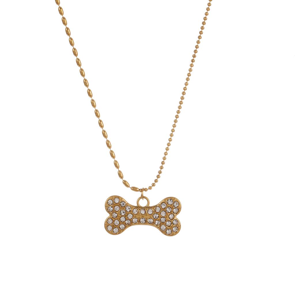 Ожерелье с подвеской Diamond Fashion Light Luxury Pink Opal Clavicle Chain Simple