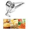 1pc Stainless Steel Cheese Slicer Shredder Drum Hand Crank Rotary Grater Set Cheese Cutter Grater Butter Cutter Kitchen Gadgets