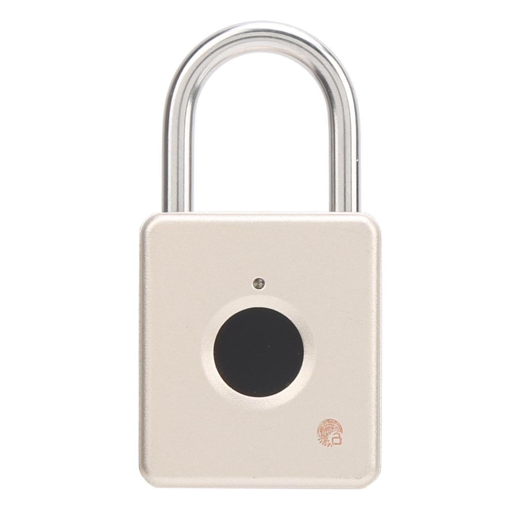 Fingerprint Padlock AntiTheft Intelligent Keyless for Cabinet Student Dormitory Warehouse(Blue )