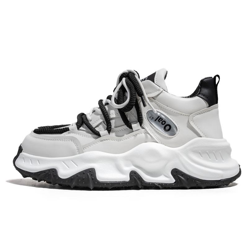 Новые модные кожаные повседневные кроссовки мужские дизайнерские кроссовки мужские туфли на платформе уличные массивные кроссовки мужские zapatillas de hombre