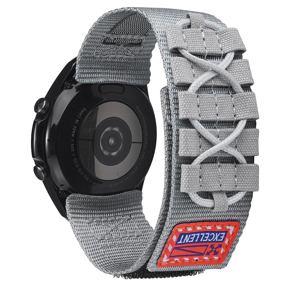 For Huawei Watch GT 4 46mm/Watch 4/4 Pro Watch Band 22mm Loop Fastener Nylon Wrist Strap