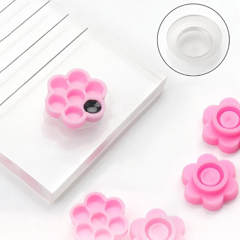 Портативный фиксированный стол для капель клея, ресницы, цветок, тип чашки для клея