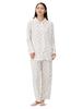 Airin Platinum Antibacterial Quilted Jacquard Easy Cat Pattern Women's One-Touch Pajamas,