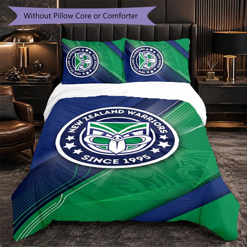 Wigan Warriors Pattern Microfiber 3Pcs Bedding Set Decor Duvet Cover Set For Bedroom Home Use
