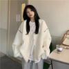 Lazy Wind Sweater Cardigan Jacket Women's Fall and Winter Design Sense Loose Niche Knit Sweater Tops Female