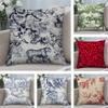 Boho Plant Decorative Pillow Case Short Plush Sofa Decorative Gift Home Double-sided Printing Cushion