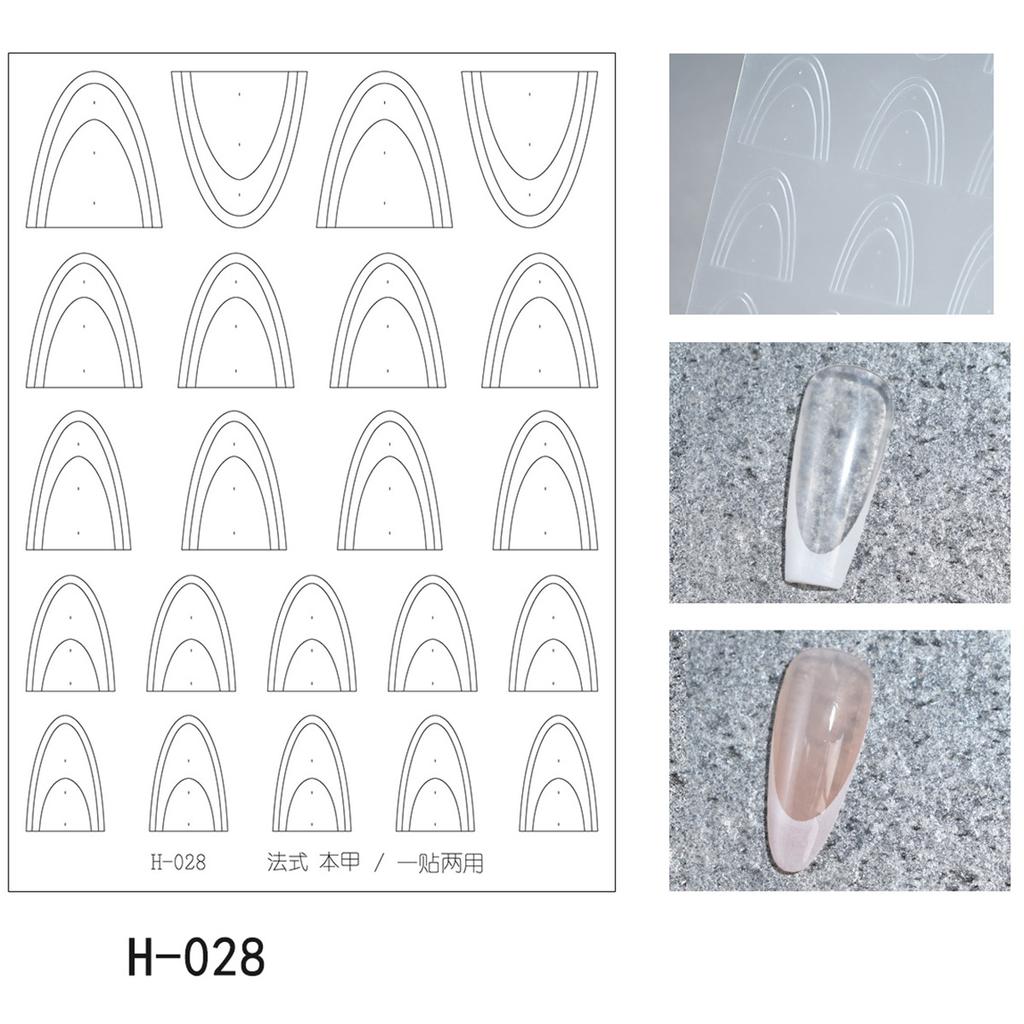 Многофункциональные полые кружевные французские наклейки для ногтей, самоклеящиеся слайдеры, наклейки для нейл-арта, украшения, инструменты для DIY омбре дизайна ногтей