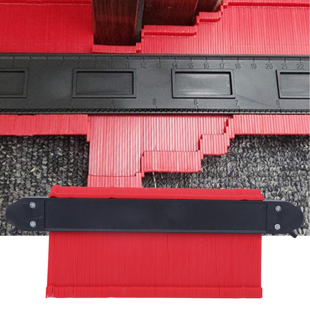 Многофункциональная 10-дюймовая расширенная двухзамковая нерегулярная контурная линейка измерительный инструмент для деревообработки