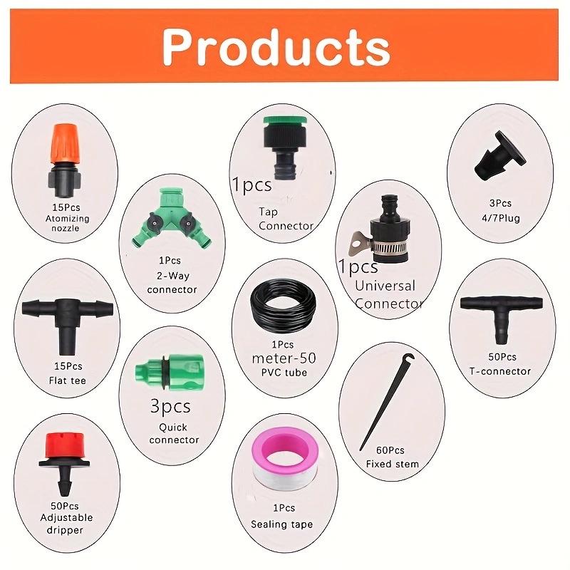 Регулируемый садовый дождеватель и система капельного полива