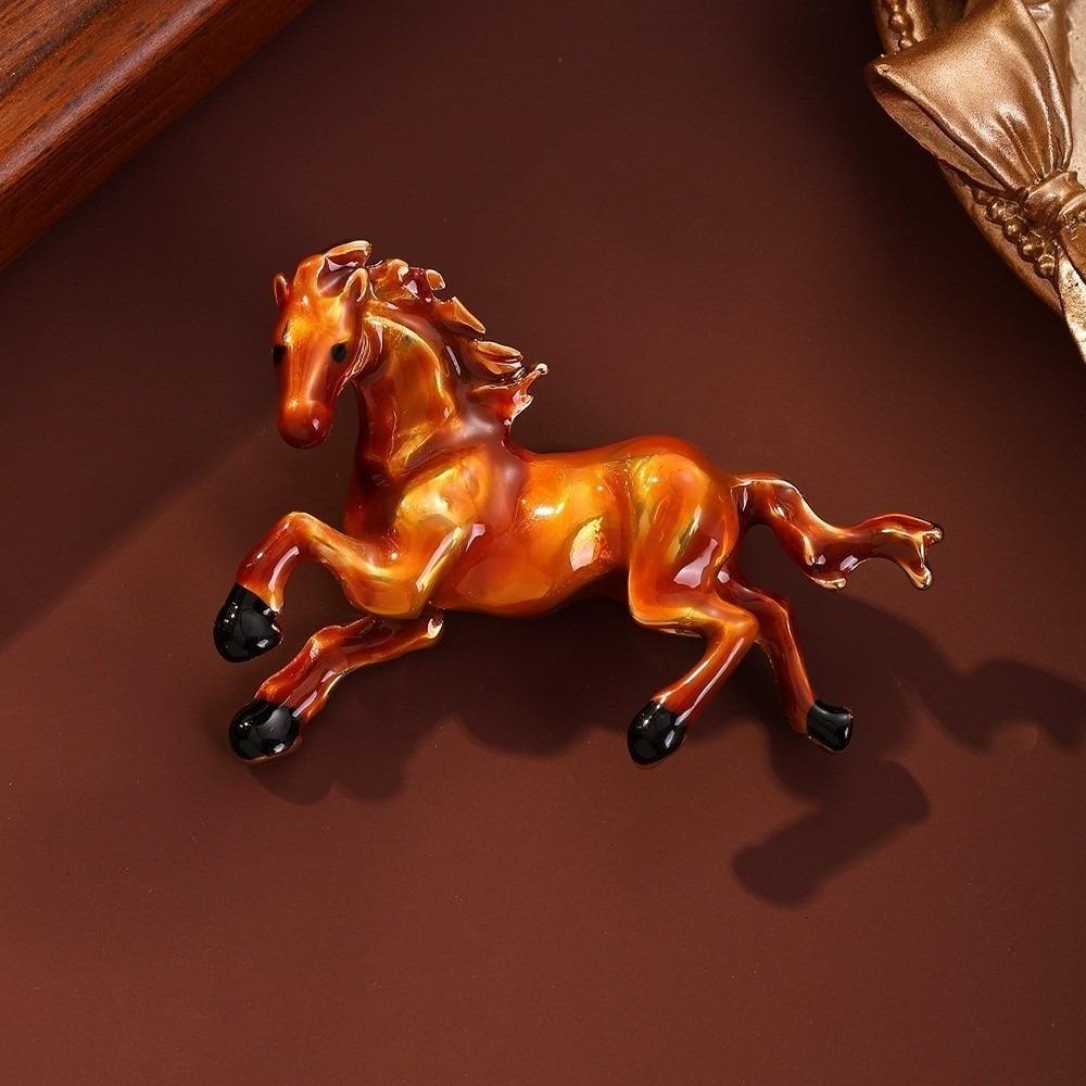 Rhinestone Horse Brooches Lapel Pins Brooch Pins New Running Horse Brooch Jewelry Accessories
