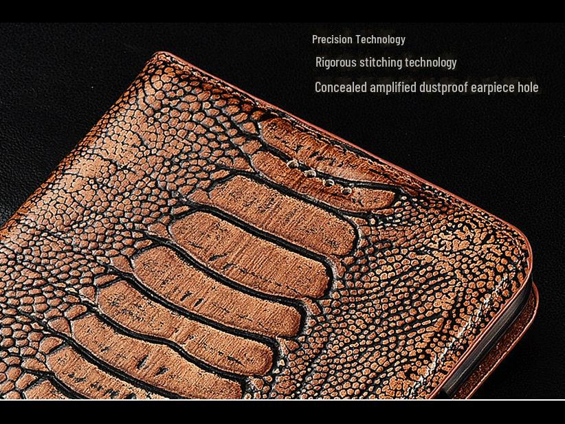 Чехол-книжка из натуральной кожи для ZTE Nubia Z70 Ultra, Z60S Pro, Z40 Pro