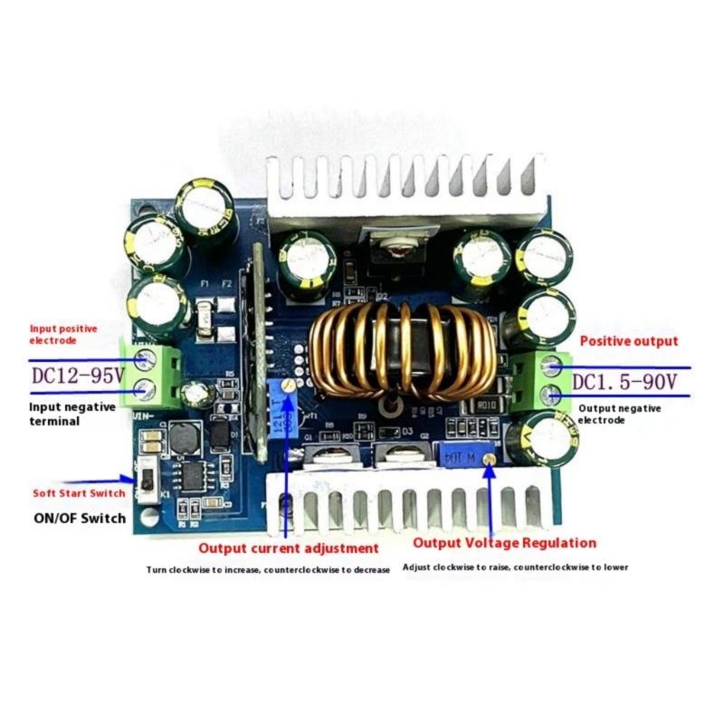 High Efficiency 95V Input Adjustable Voltages Regulator Module 500W 18A Output For Industrial Equipment And Electronic Projects