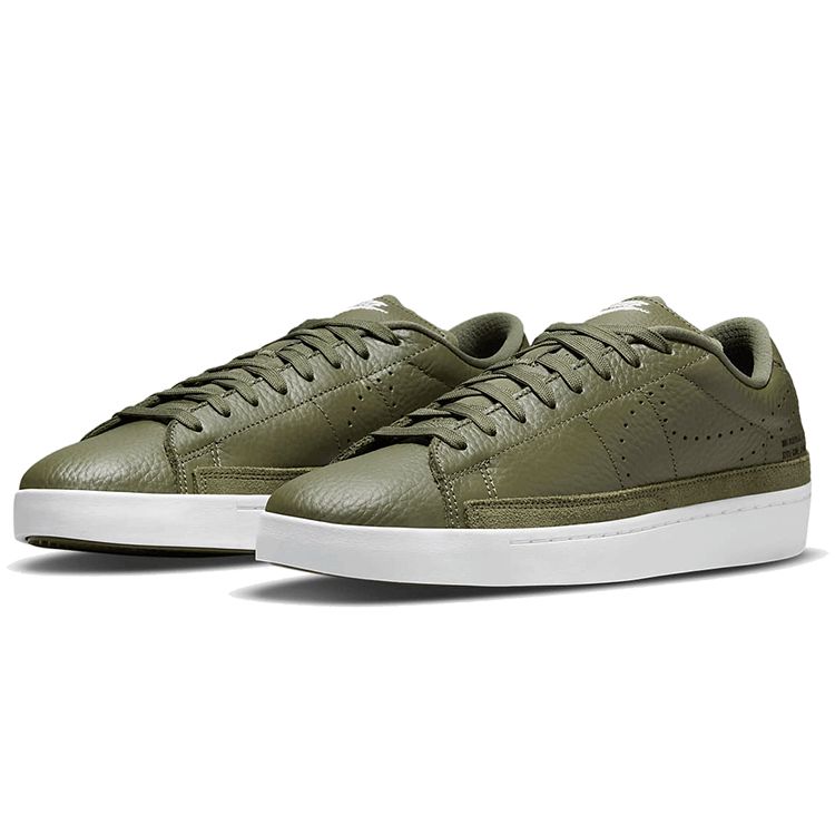 Nike Кроссовки мужские Blazer Low X Medium Olive Зеленый Парус Белый DA2045-201